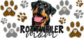 Rottweiler Mom UV DTF Cup Wrap for 16oz Libbey Glass KA-12961