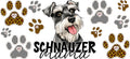 Miniature Schnauzer Mama UV DTF Transfer for 16oz Glass Can KA-12962