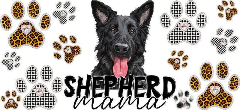 Belgian Shepherd Mama Cup Decal for 16oz Beer Can Glass KA-12964