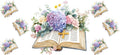 Hydrangea Open Bible Tumbler Wrap for 16oz Glass KA-12994