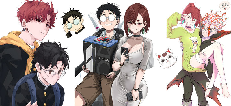 Supernatural Anime Characters UV DTF Transfer for 16oz Glass Can KA-13005