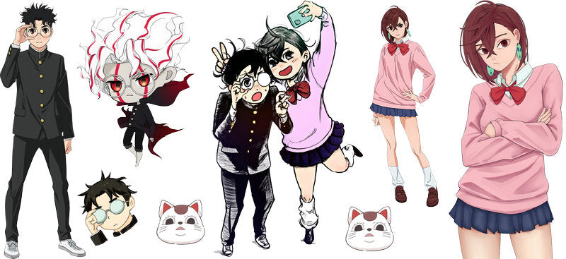 Supernatural Anime Characters UV DTF Transfer for 16oz Glass Can KA-13027