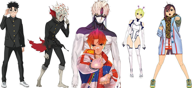 Supernatural Anime Characters UV DTF Transfer for 16oz Glass Can KA-13029