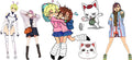 Supernatural Anime Characters UV DTF Transfer for 16oz Glass Can KA-13030