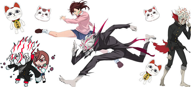 Supernatural Anime Characters UV DTF Transfer for 16oz Glass Can KA-13037