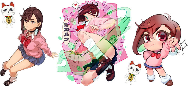 Supernatural Anime Characters UV DTF Transfer for 16oz Glass Can KA-13038