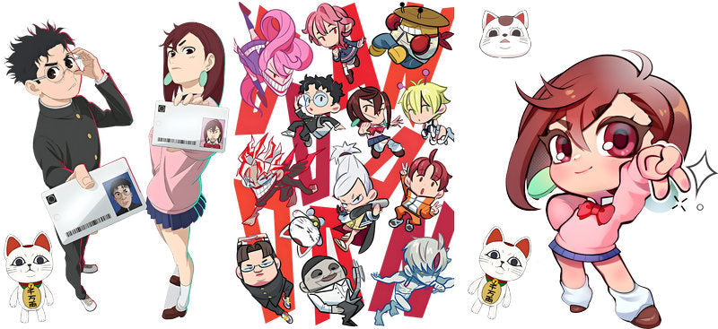 Supernatural Anime Characters UV DTF Transfer for 16oz Glass Can KA-13039