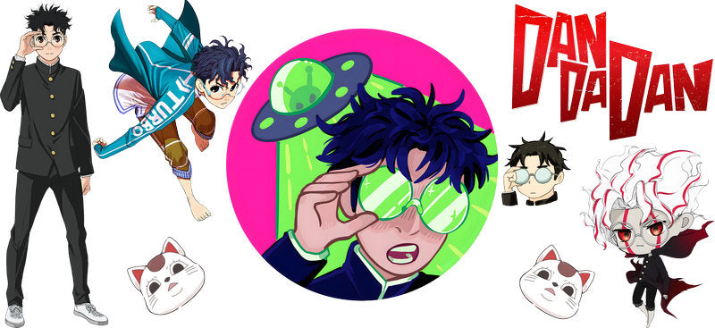 Supernatural Anime Characters UV DTF Transfer for 16oz Glass Can KA-13055