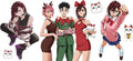 Supernatural Anime Characters UV DTF Transfer for 16oz Glass Can KA-13060
