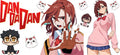 Supernatural Anime Characters UV DTF Transfer for 16oz Glass Can KA-13071