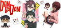 Supernatural Anime Characters UV DTF Transfer for 16oz Glass Can KA-13072