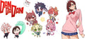 Supernatural Anime Characters UV DTF Transfer for 16oz Glass Can KA-13077