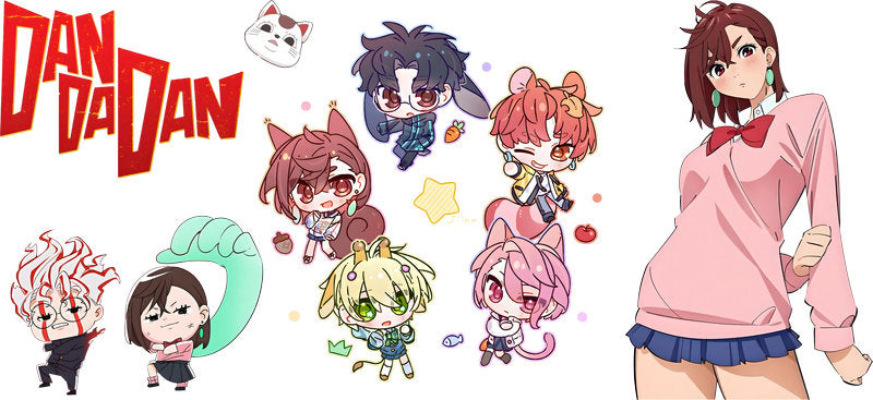 Supernatural Anime Characters UV DTF Transfer for 16oz Glass Can KA-13077