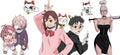 Supernatural Anime Characters UV DTF Transfer for 16oz Glass Can KA-13091