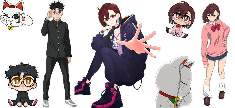 Supernatural Anime Characters UV DTF Transfer for 16oz Glass Can KA-13104