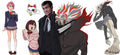 Supernatural Anime Characters UV DTF Transfer for 16oz Glass Can KA-13107